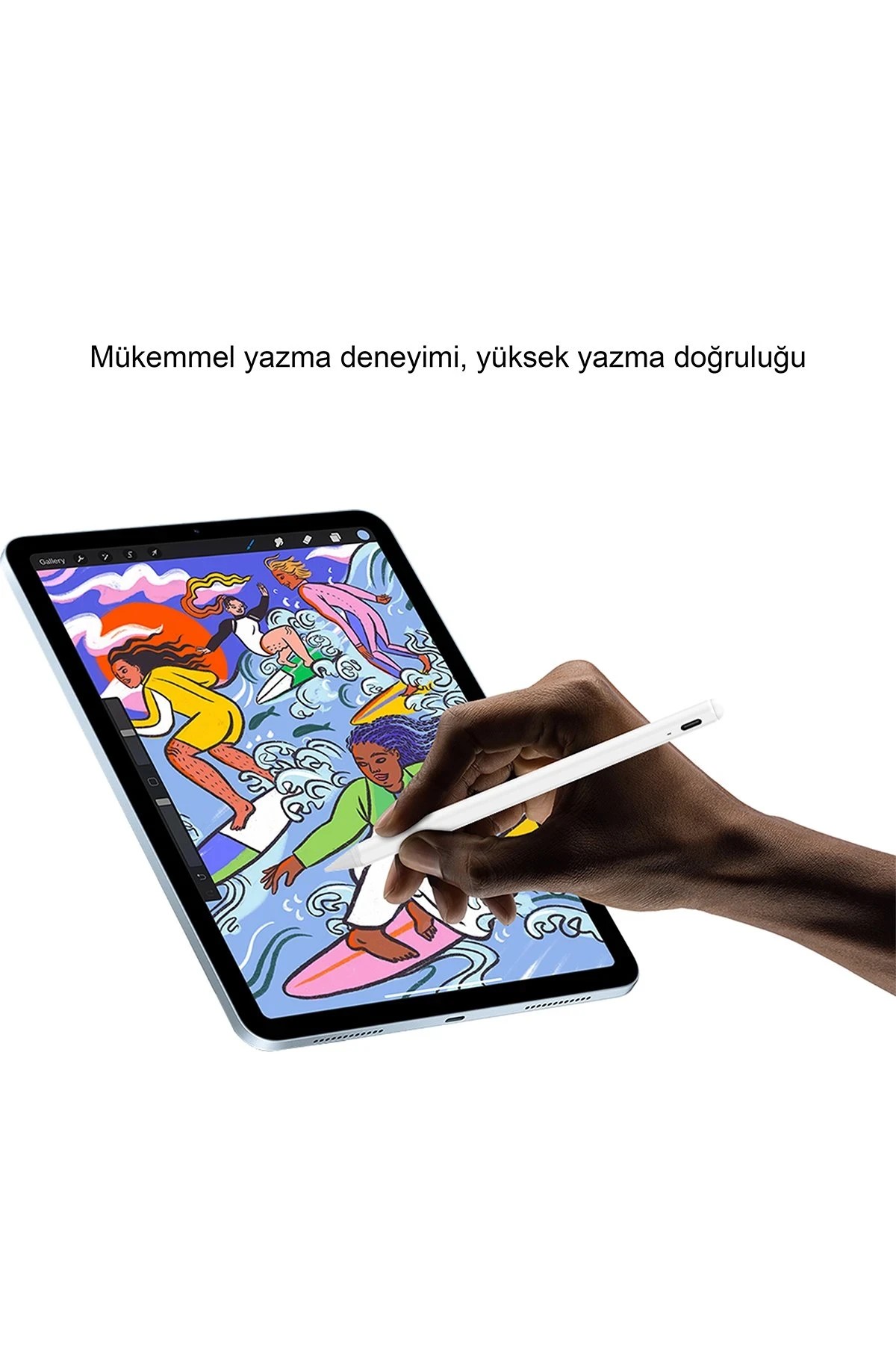 EARLDOM P4 iPad İçin Dokunmatik Stylus Kalem - Beyaz