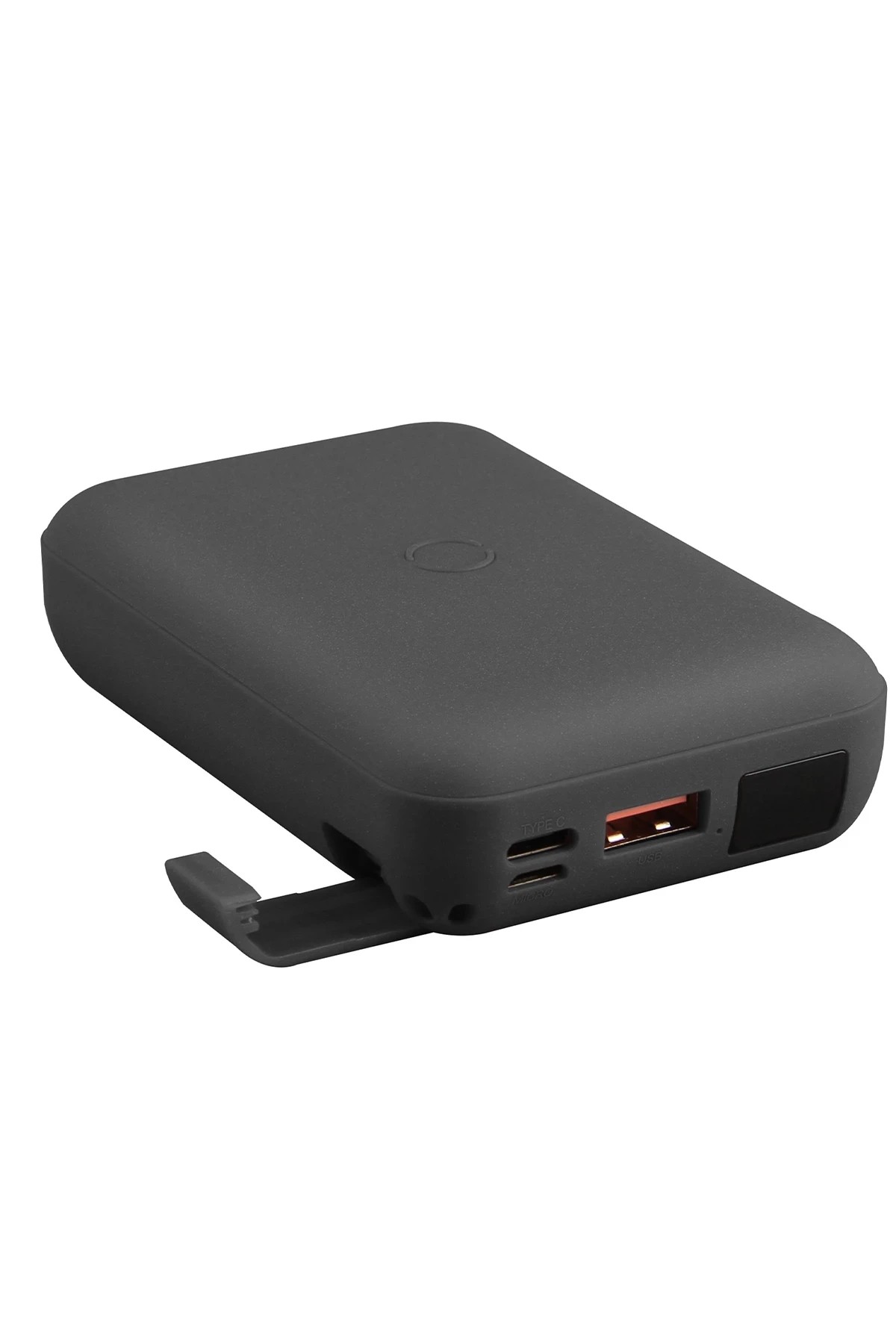 UNIQ Hydeair 10.000mAh Manyetik PD Kablosuz 18W Type-C Powerbank - Koyu Gri