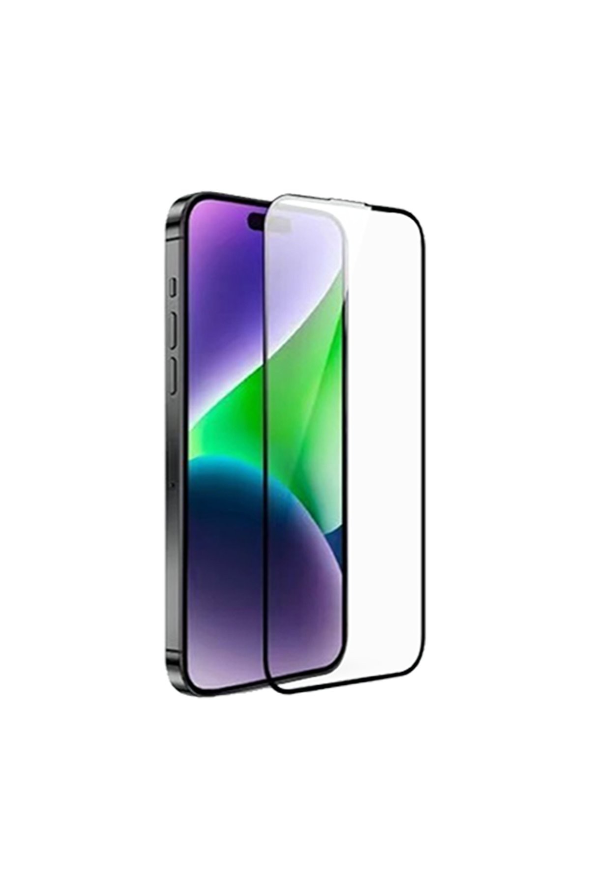 URR iPhone 15 Pro 3D Resin Edge Cam Ekran Koruyucu - Siyah