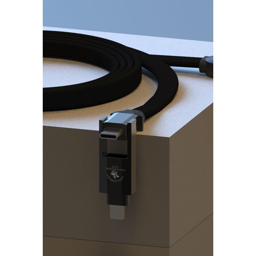 SBPRC Miles 15 cm 100W 4 in 1 PD Data Şarj Kablosu - Gri