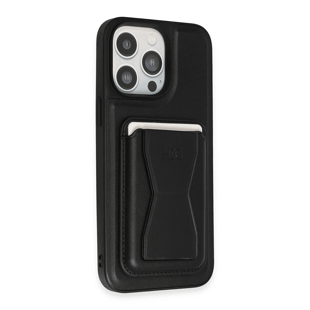HDD iPhone 14 Pro HD Deri Luxury Magnet Kartvizitli Kılıf