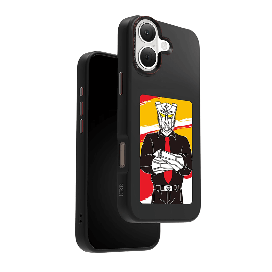 URR iPhone 16 NFC Smart Case Akıllı Kılıf - Siyah