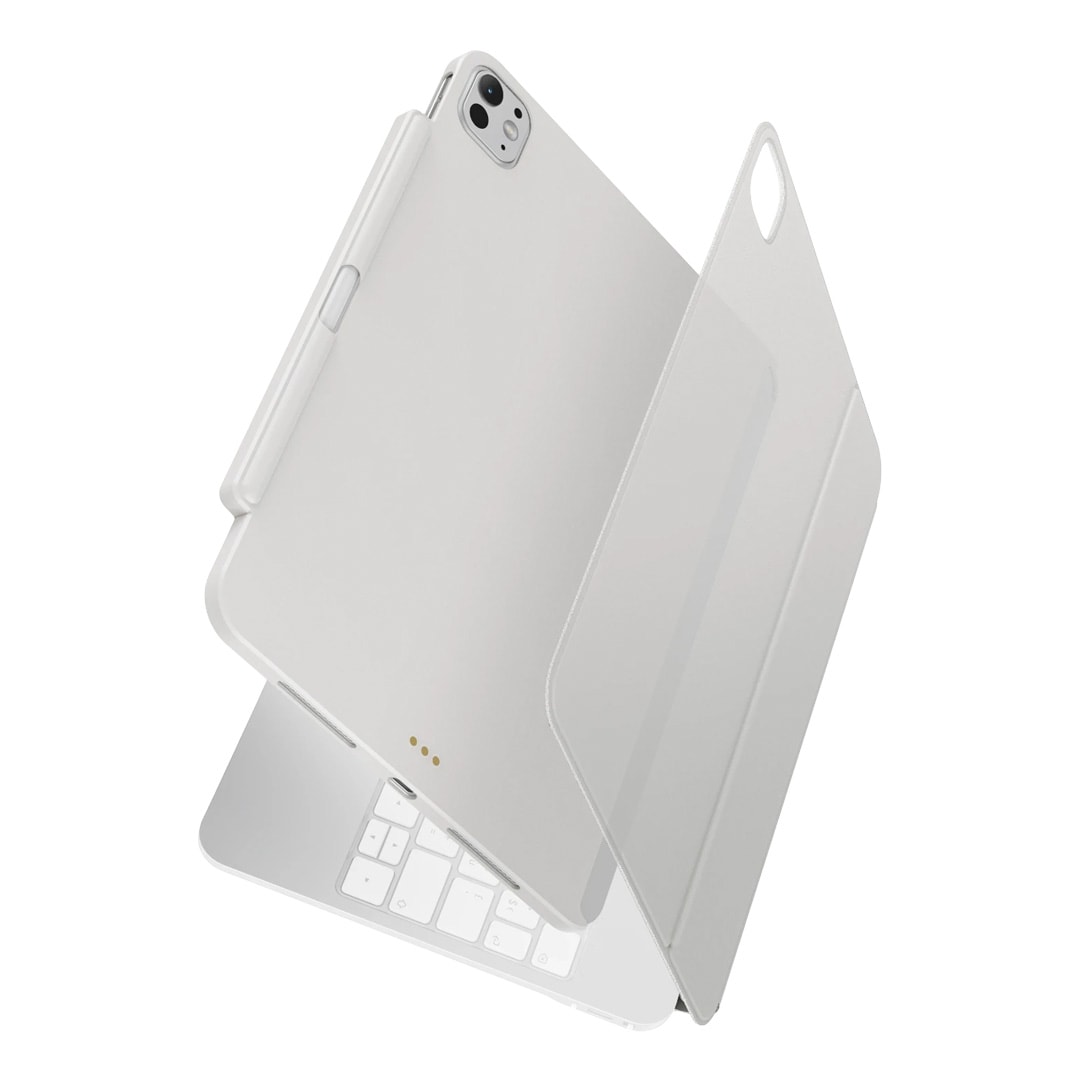 UNIQ iPad Pro 11 (2024) Axel Manyetik Tablet Kılıf - Beyaz