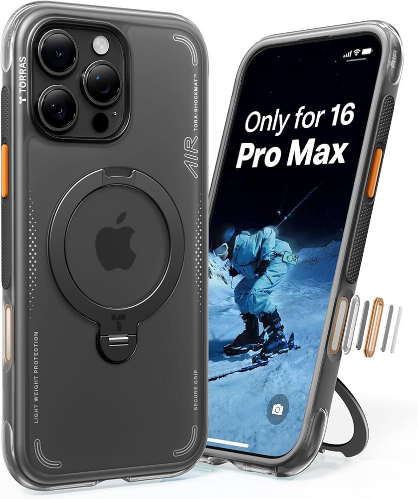 TORRAS iPhone 16 Pro Max O Stand Spin Air Serisi Magsafe Kılıf