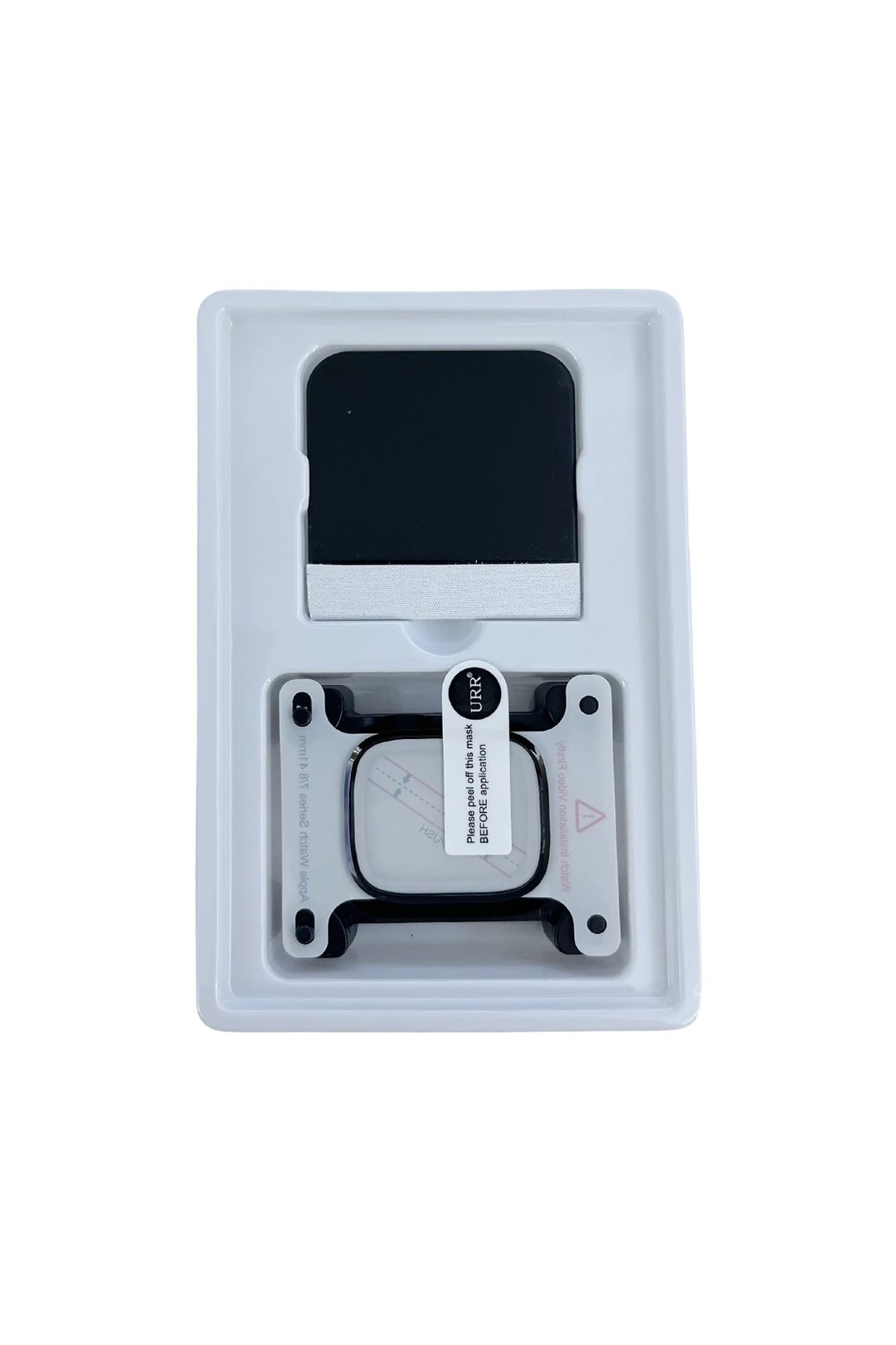 URR Apple Watch 46 mm 2 in 1 PMMA Nano Ekran Koruyucu - Siyah