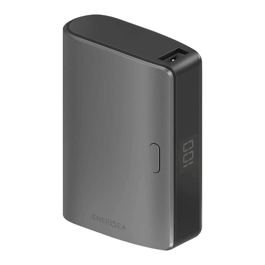 ENERGEA ComPac 35 10.000 mAh Dijital Göstergeli 35W Type-C Çıkışlı 22.5W USB Çıkışlı PD Hızlı Şarj Powerbank - Koyu Gri