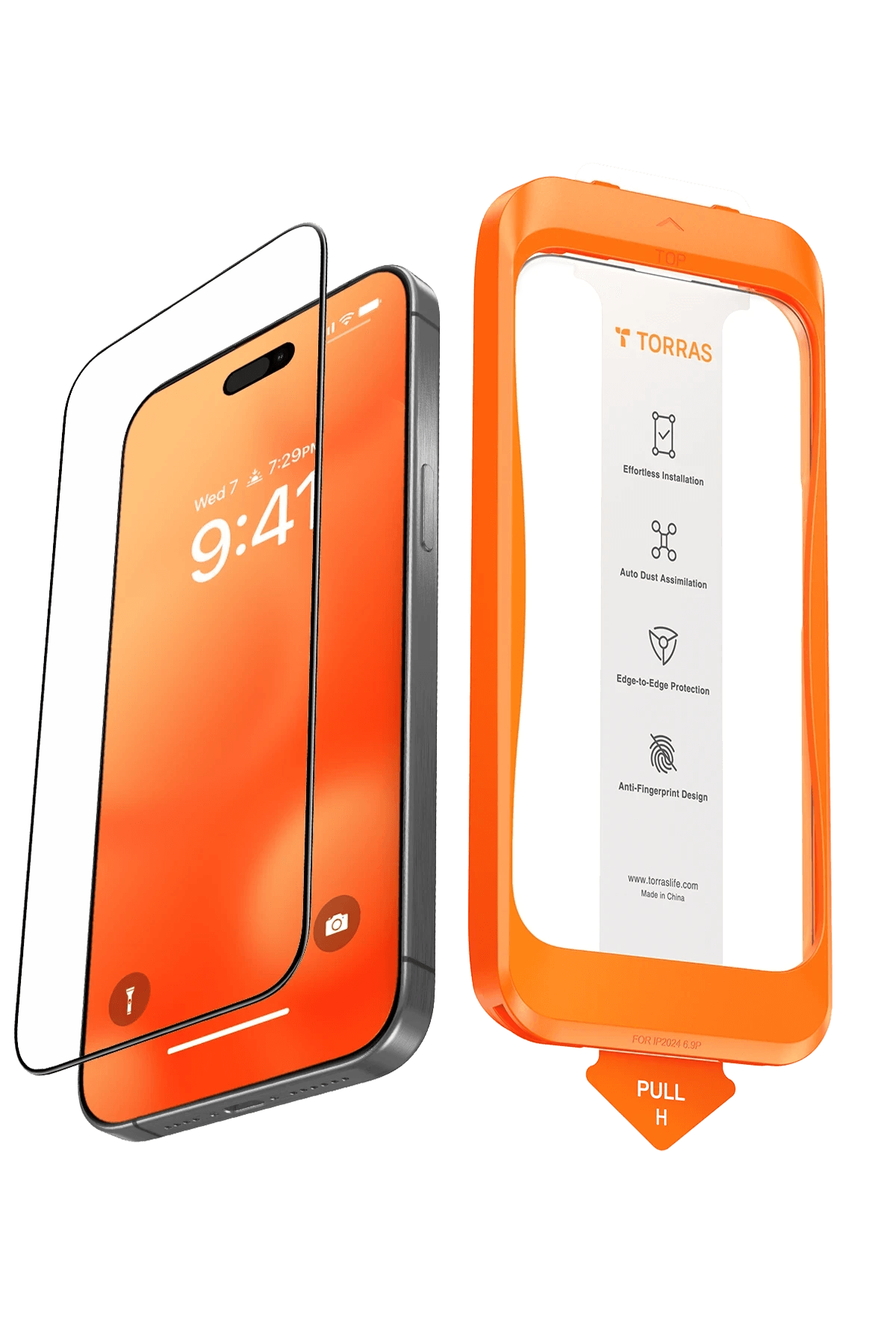 TORRAS iPhone 17 Pro Max Install Master AutoKit HD Cam Ekran Koruyucu - Şeffaf