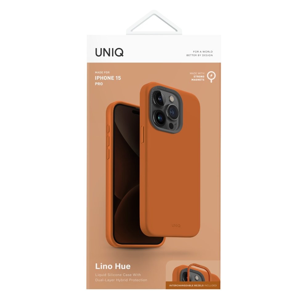 UNIQ iPhone 15 Pro Lino Hue Magsafe Kılıf