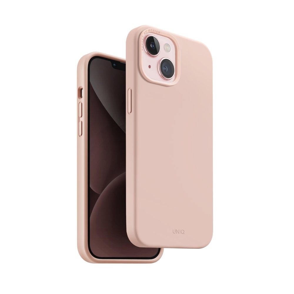 UNIQ iPhone 14 Lino Hue Magsafe Kılıf - Toz Pembe