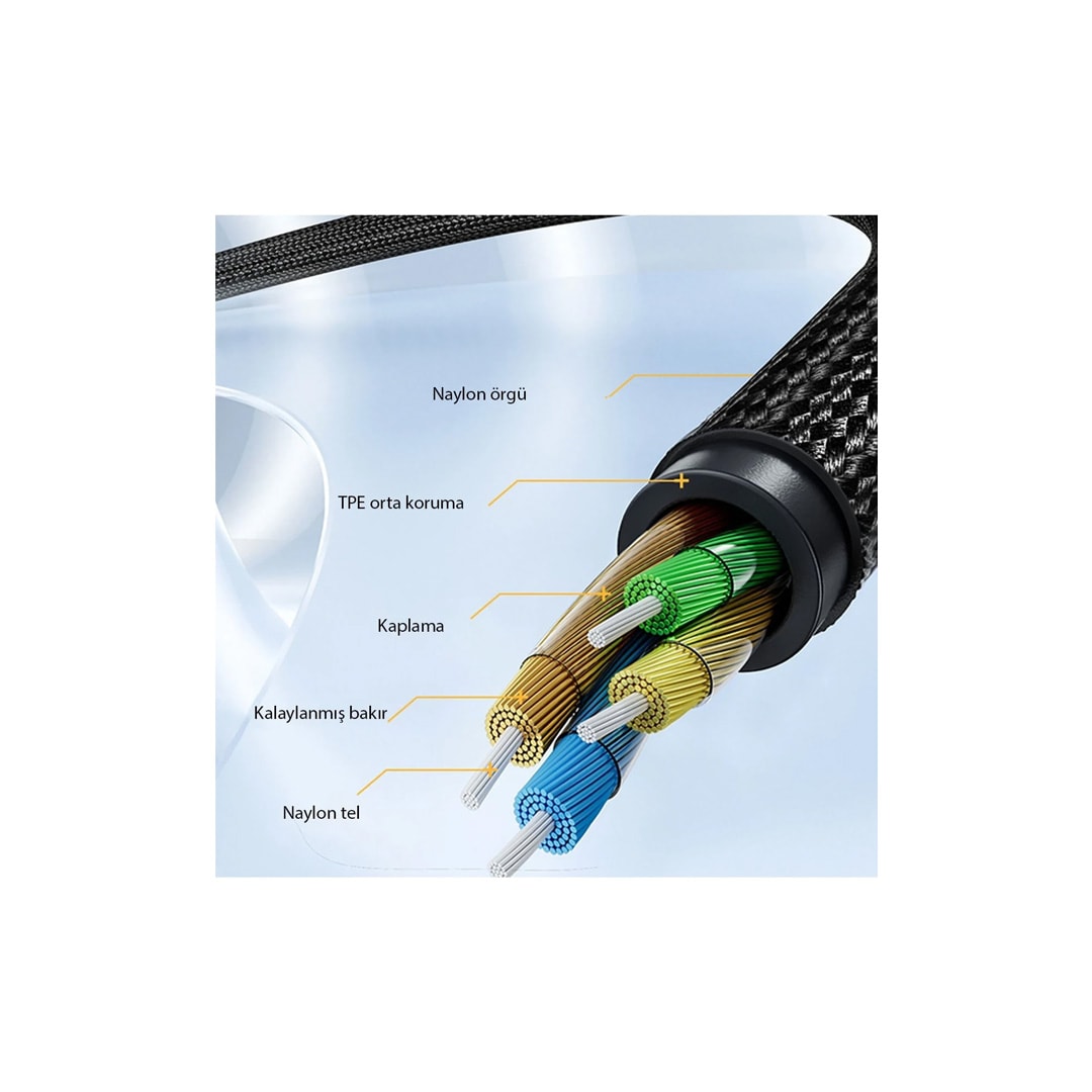 YESIDO YAU38 Type-C to Aux Dönüştürücü - Siyah