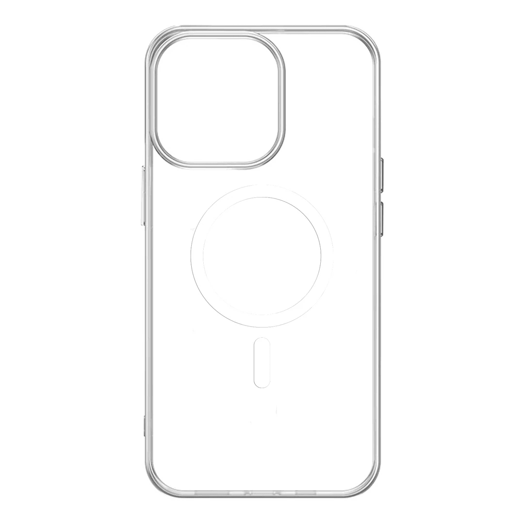 G-NEXT iPhone 14 Plus Magsafe PC Sert Kristal Kılıf - Şeffaf