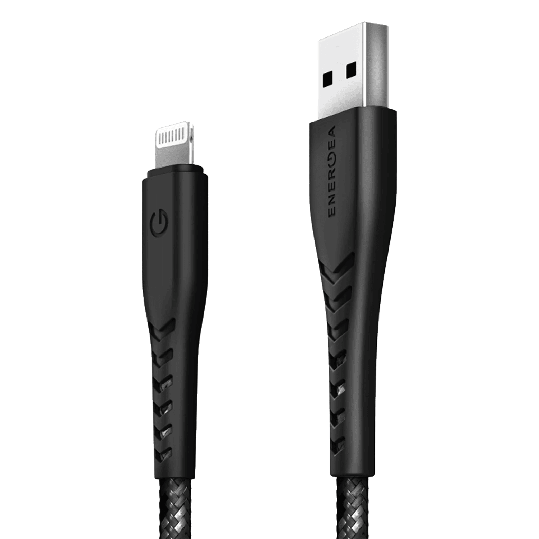 ENERGEA C89 NyloFlex 3M 3A USB to Lightning Hızlı Şarj Kablo - Siyah