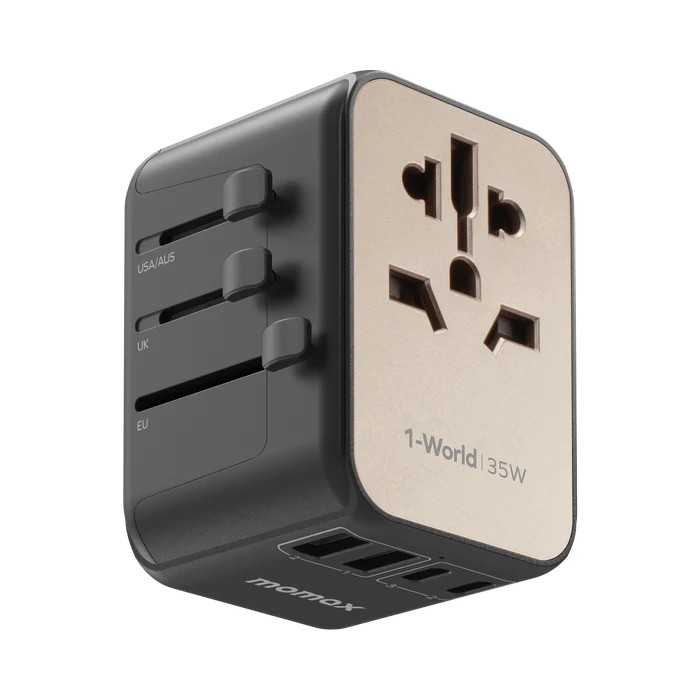 MOMAX UA9 1-World 5 Portlu Seyahat Şarj Cihazı 35W