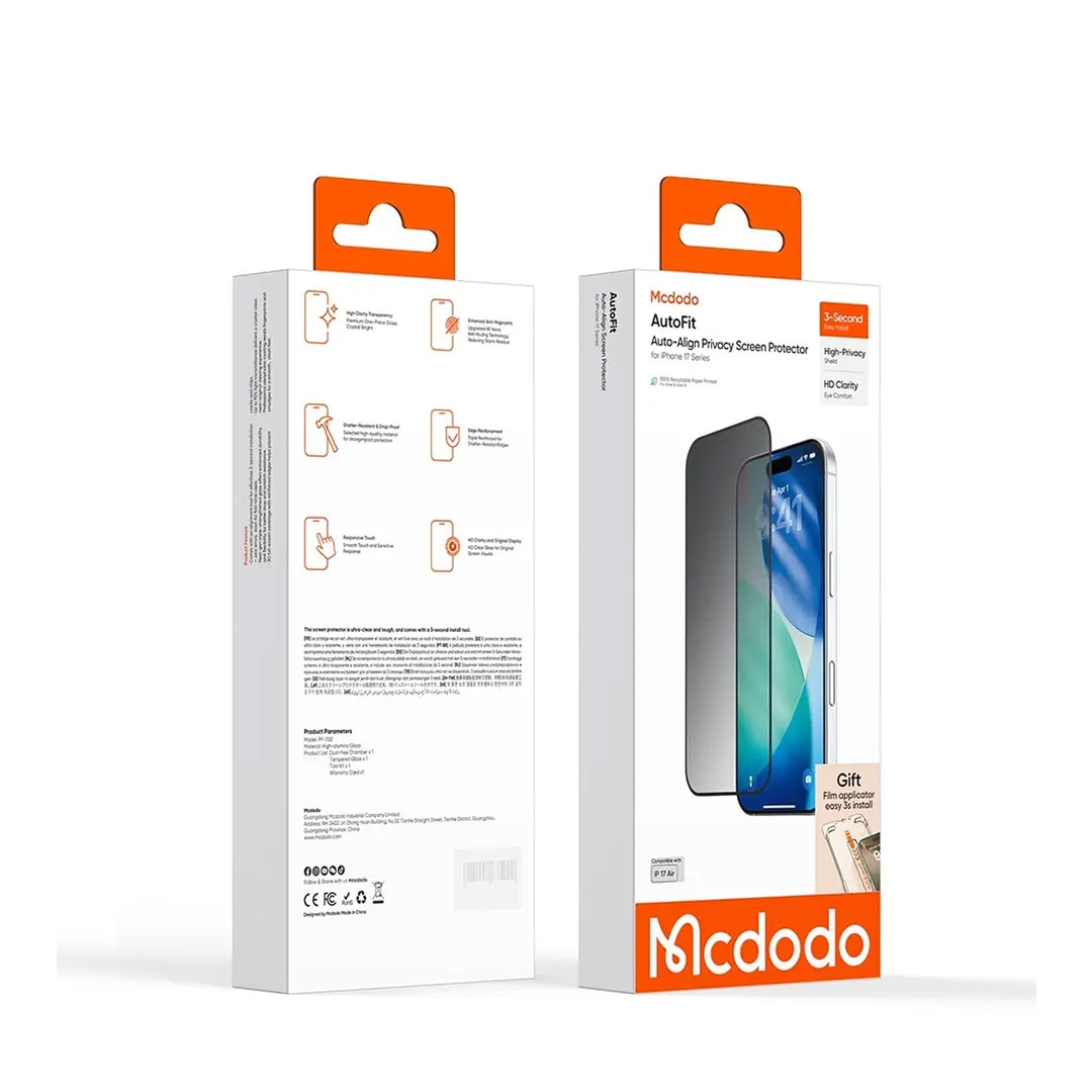 MCDODO PF-7005 iPhone 17 Air Hayalet Ekran Koruyucu