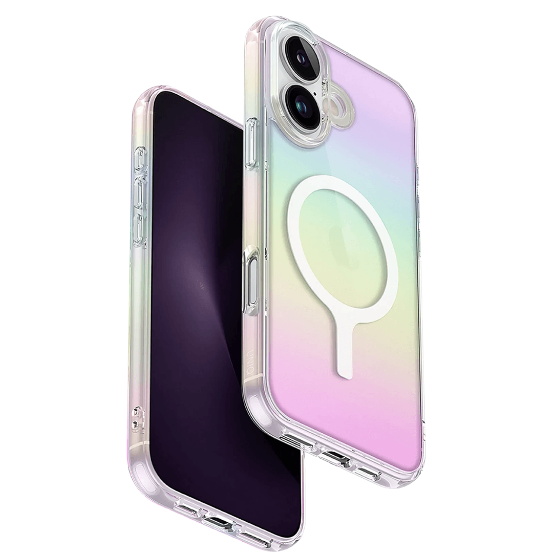 UNIQ Apple iPhone 16 Plus Iridescia Magsafe Kılıf- Gökkuşağı