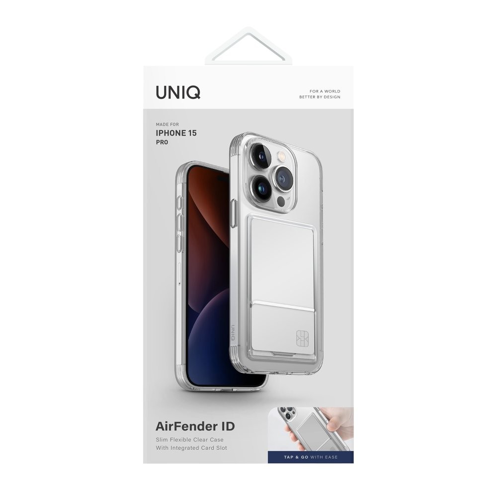 UNIQ iPhone 15 Pro Air Fender Kartvizitli Kılıf