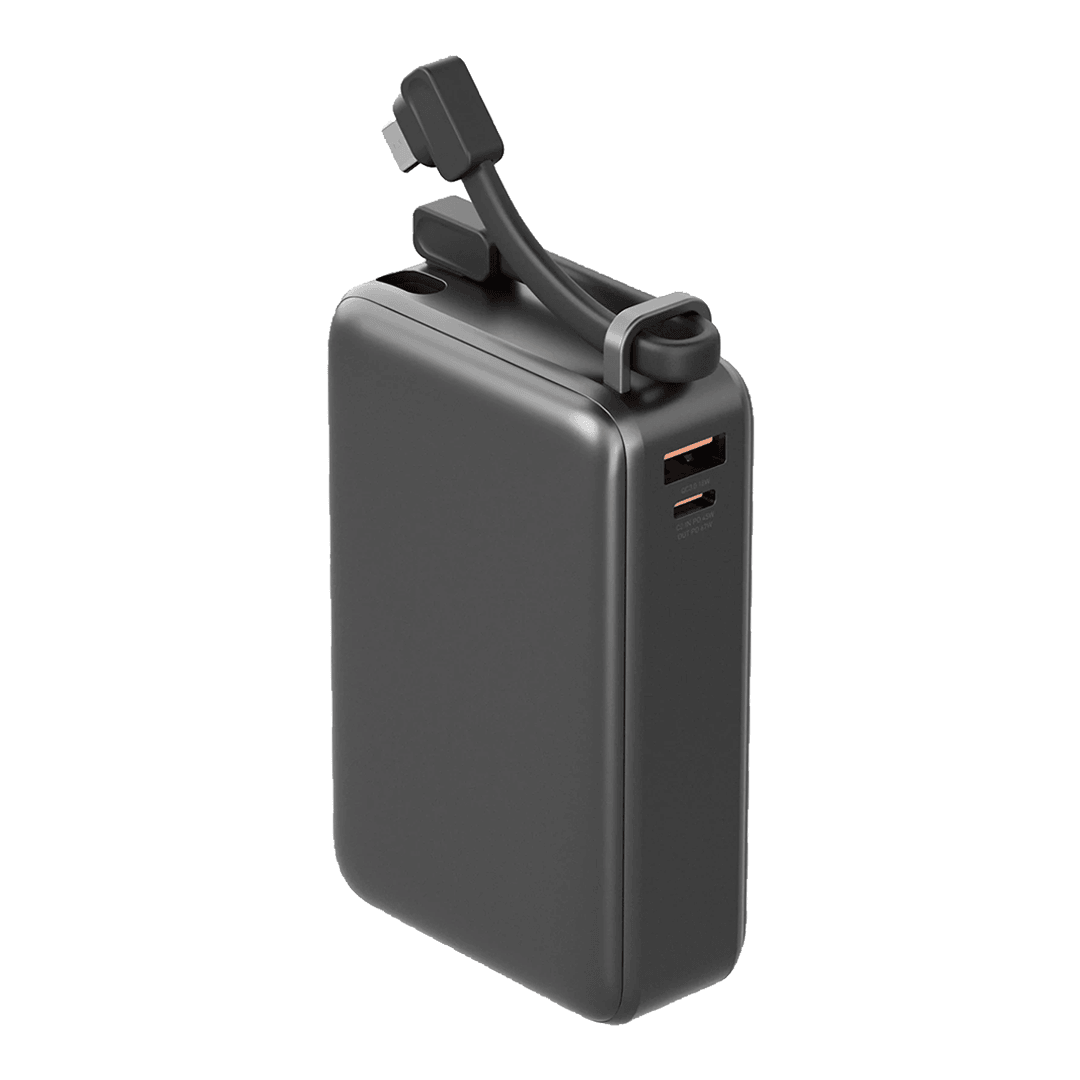 ENERGEA ComPac Ultra67 20.000 mAh 2 Adet 67W Type-C ve 18W USB Çıkışlı Ekstra 100W Kablolu PD Hızlı Şarj Powerbank - Koyu Gri