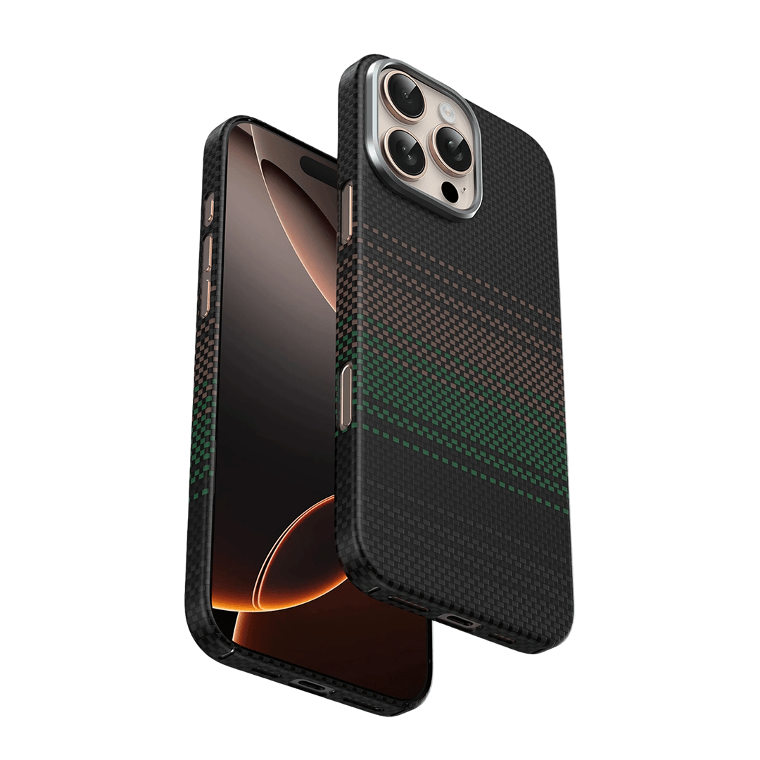 KEEPHONE iPhone 15 Pro Max Magsafe Şarj Özellikli 0,5 mm Süper İnce Aramid Karbon Fiber Kevlar Seanova Kılıf