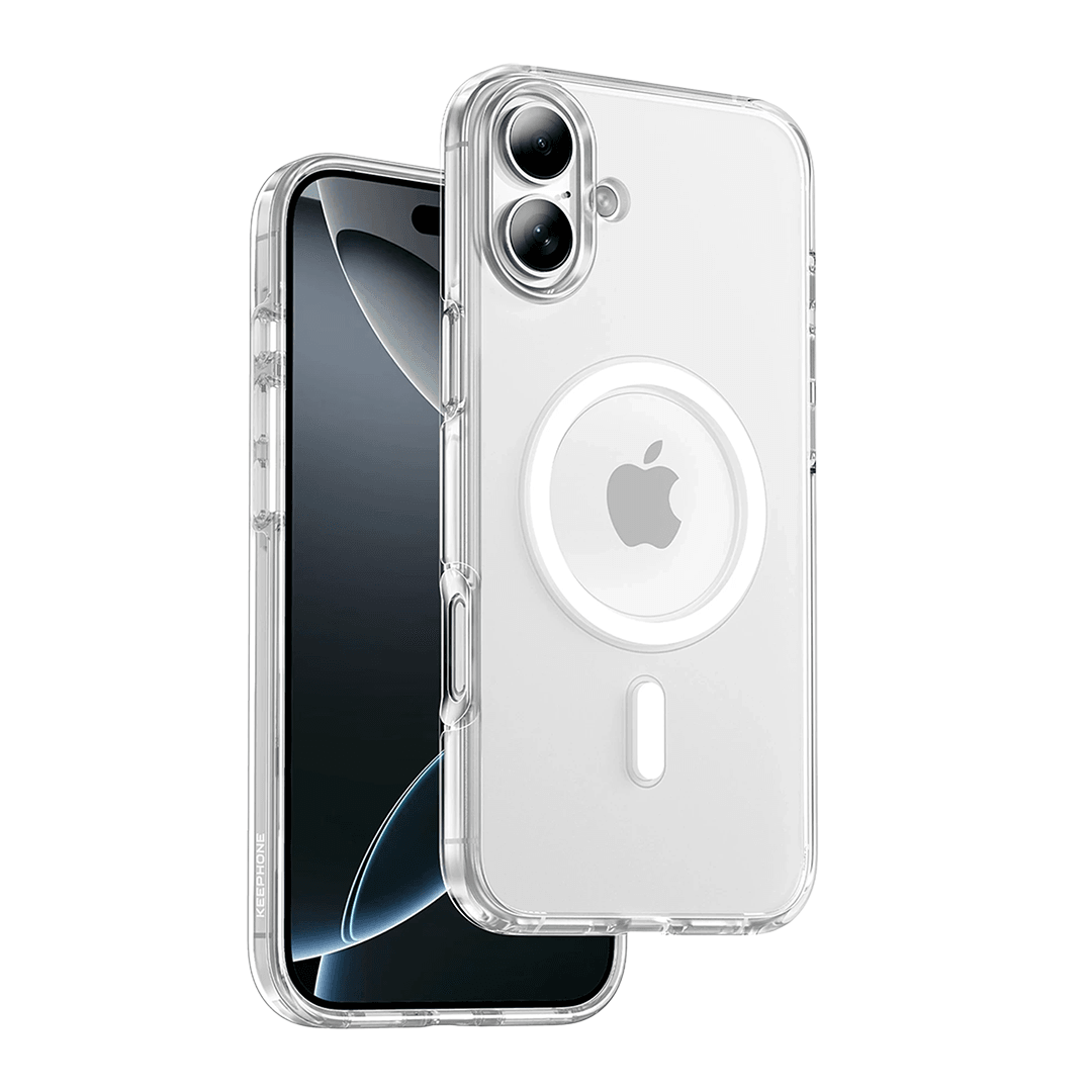 KEEPHONE iPhone 16 Plus Non Yellow Magsafe Kılıf - Şeffaf