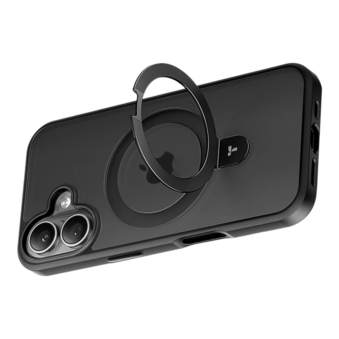 TORRAS iPhone 16 O Stand Serisi Magsafe Kılıf - Siyah