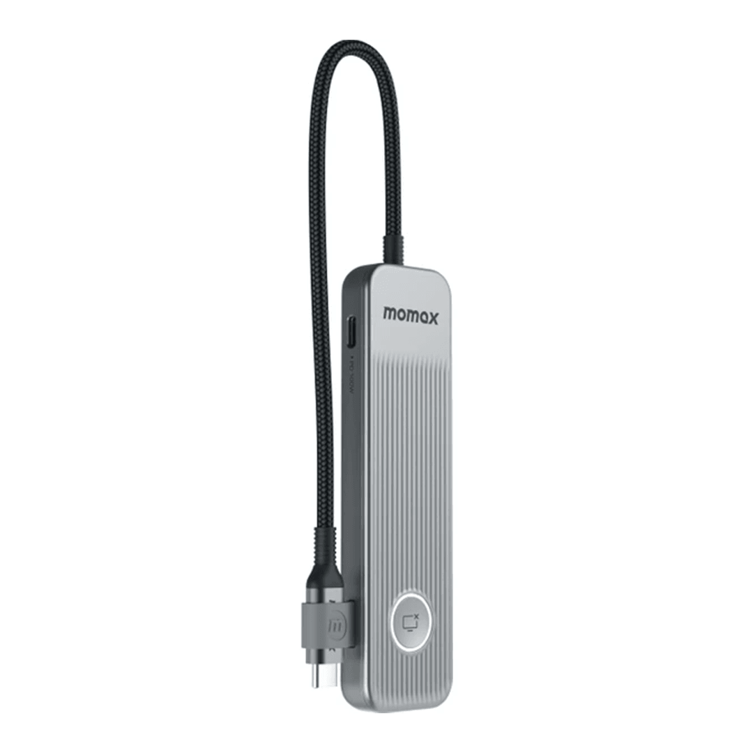 MOMAX DH17 1-Link USB-C Hub 7 in 1 Çoklayıcı - Gri