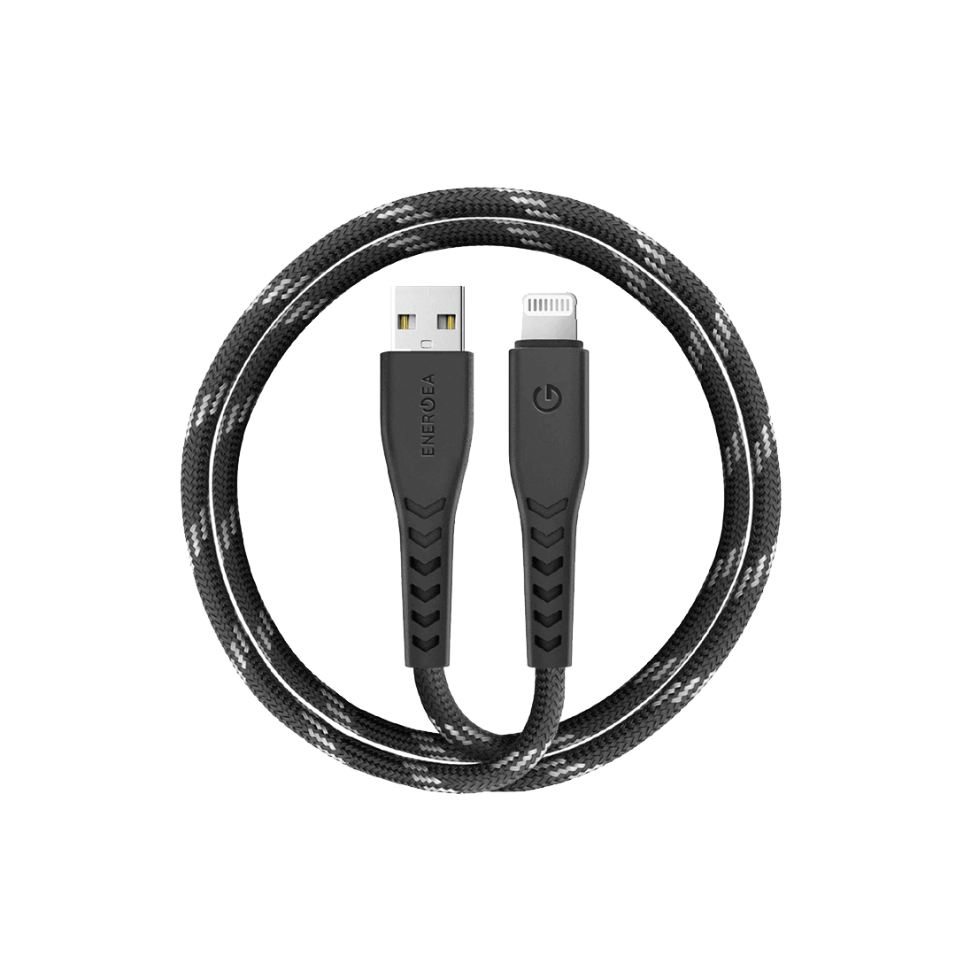 ENERGEA C89 NyloFlex 1.5M 3A USB to Lightning Hızlı Şarj Kablo
