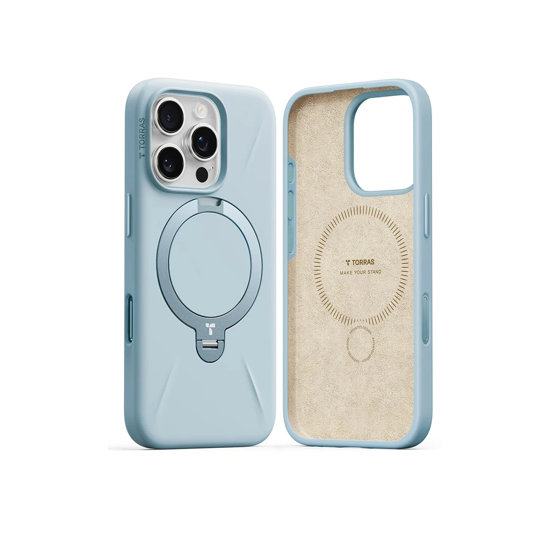 TORRAS iPhone 16 Pro Max O Stand Spin Silicone Serisi Magsafe Kılıf