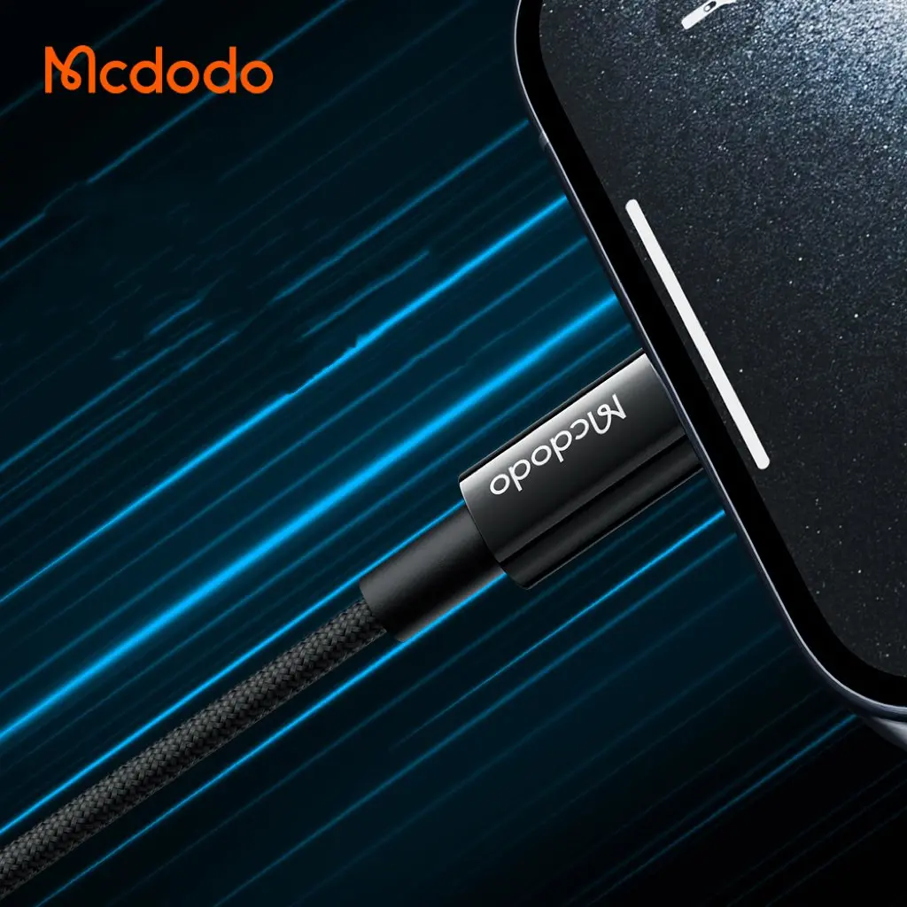MCDODO CA-2771 60W Type-C to Type-C Şarj Kablosu 1.2 m - Siyah