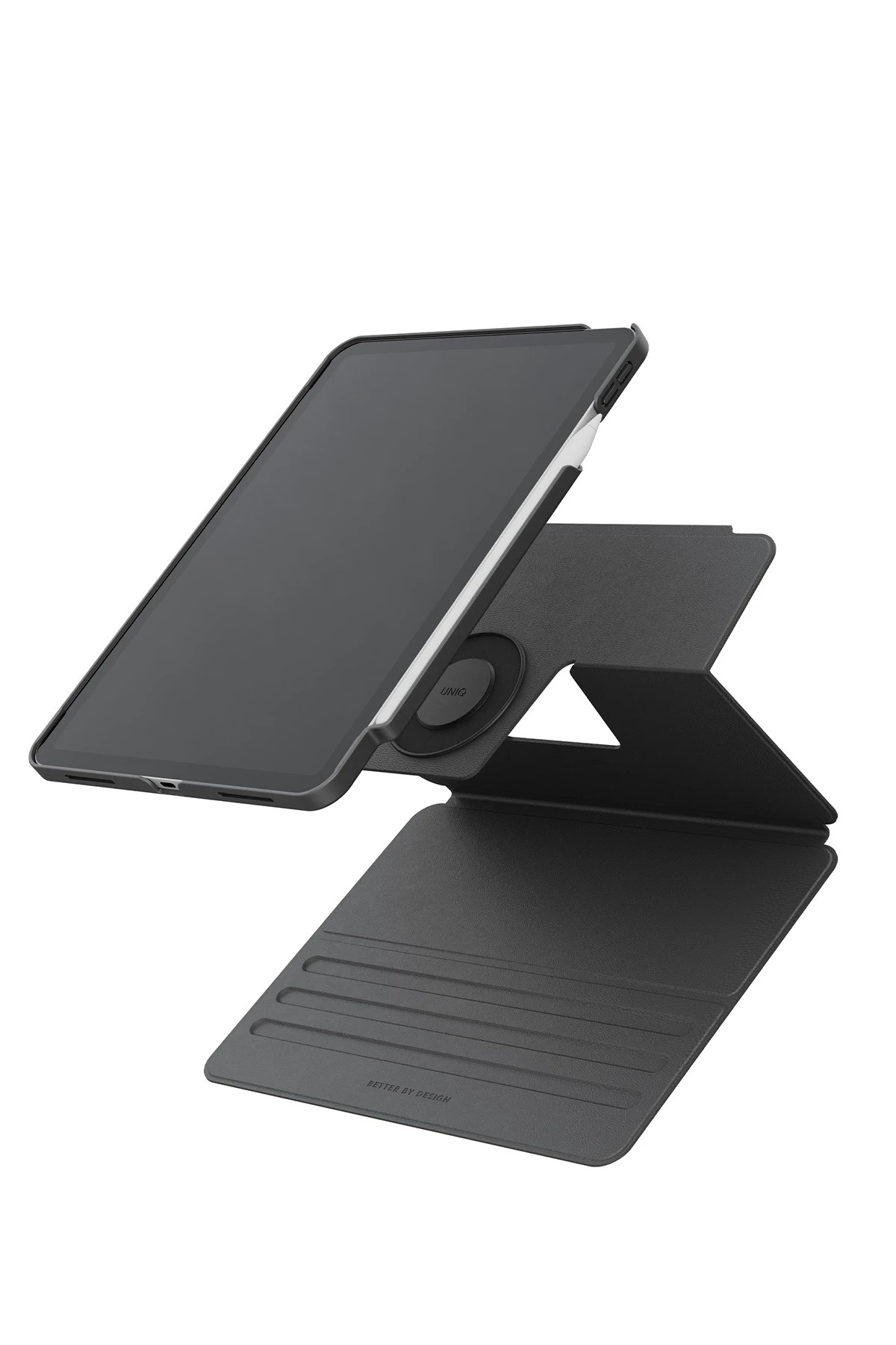 UNIQ iPad 2025 10.9 (10. Nesil) Rovus Snapmount 360 Derece Dönebilen Manyetik Tablet Kılıf