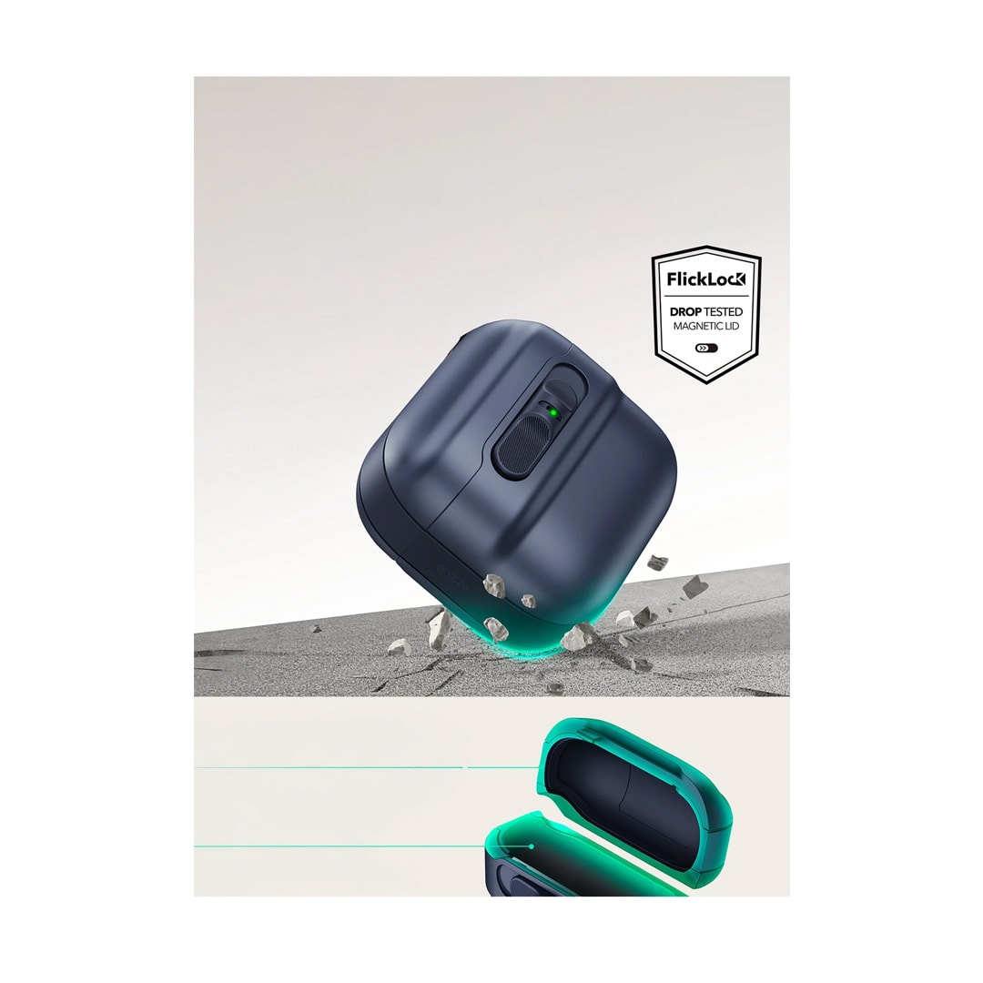 ESR Airpods 4 (4.nesil) Pulse FlickLock Magsafe Şarj Destekli Kilitli Kılıf