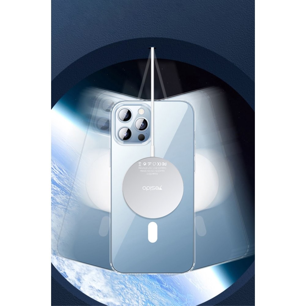 YESIDO iPhone 16 Plus PC03 Ace Şeffaf Magsafe Kılıf - Şeffaf