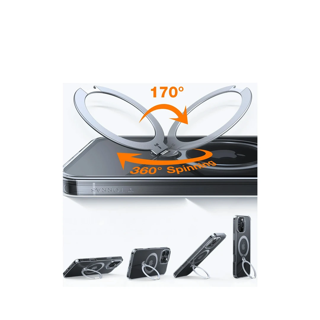 TORRAS iPhone 16 Pro Max O Stand Spin Serisi Magsafe Kılıf