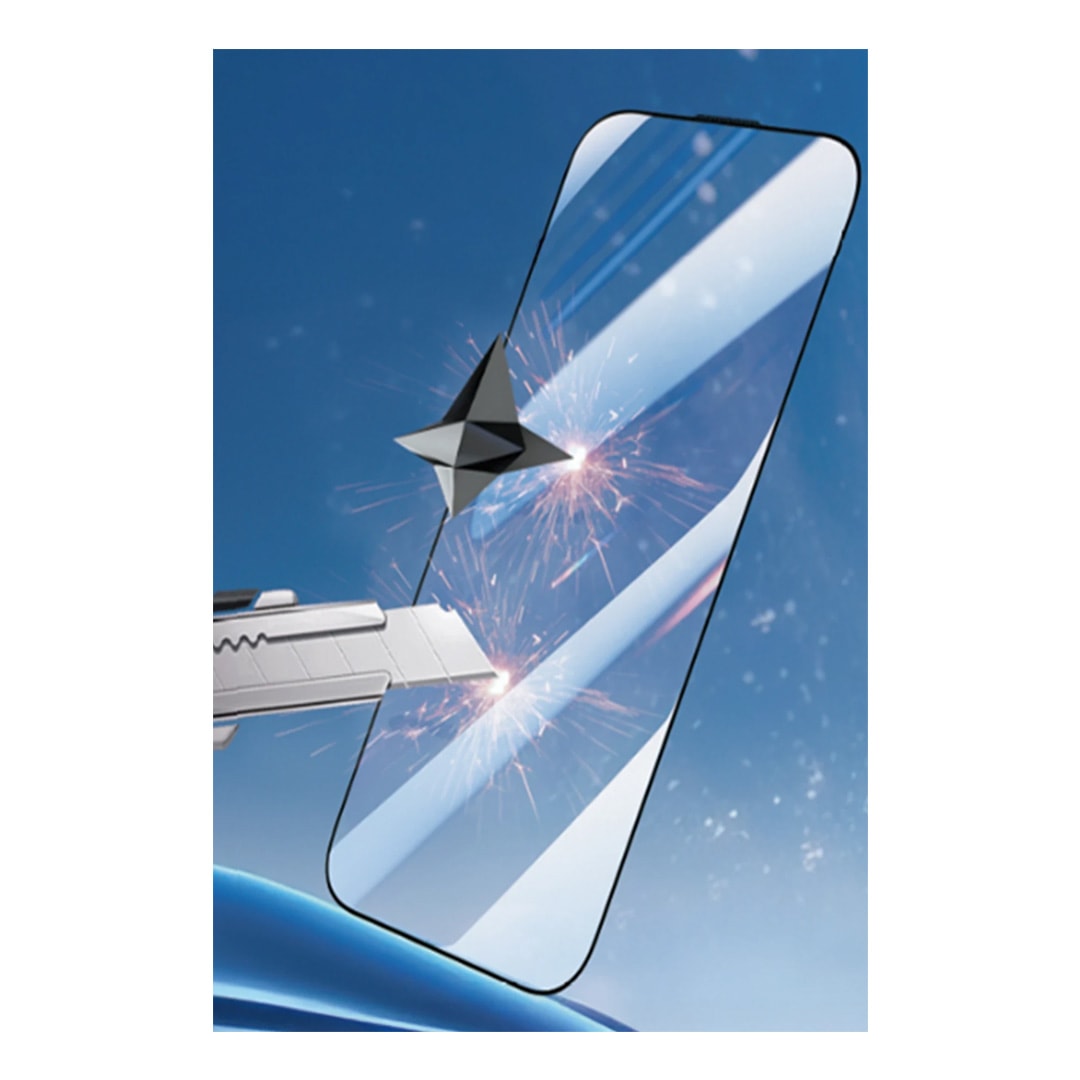 URR iPhone 17 Pro Max Sapphire 3X HD Cam Ekran Koruyucu - Siyah