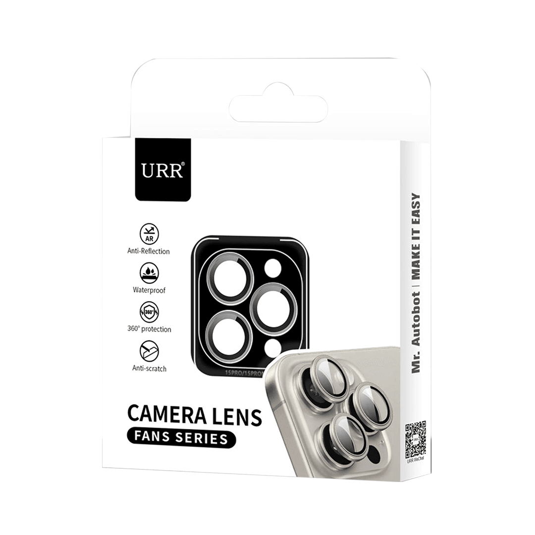 URR iPhone 15 Pro Max Fan Series AR Kamera Lens Koruyucu