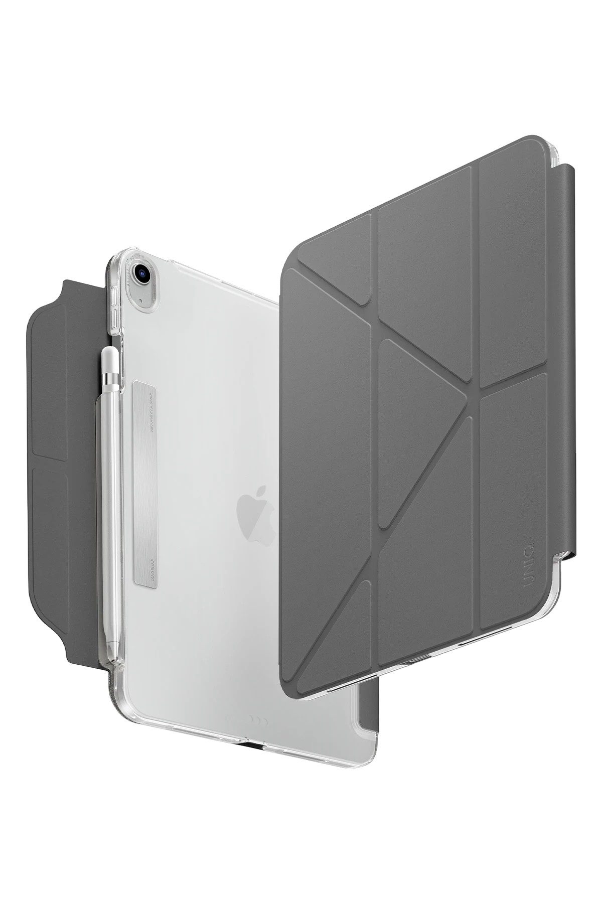 UNIQ iPad 2025 10.9 (10. Nesil) Camden Katlanabilir Tablet Kılıfı - Gri