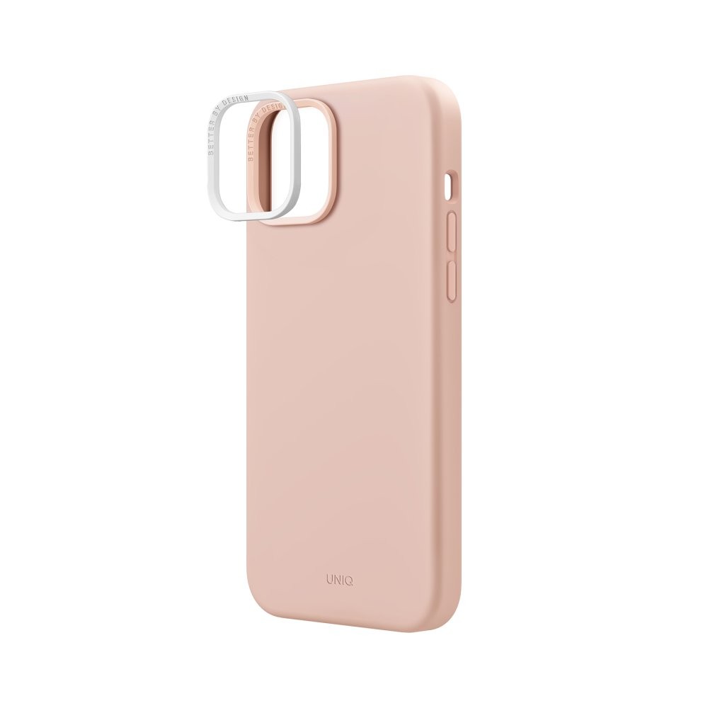 UNIQ iPhone 14 Lino Hue Magsafe Kılıf - Toz Pembe