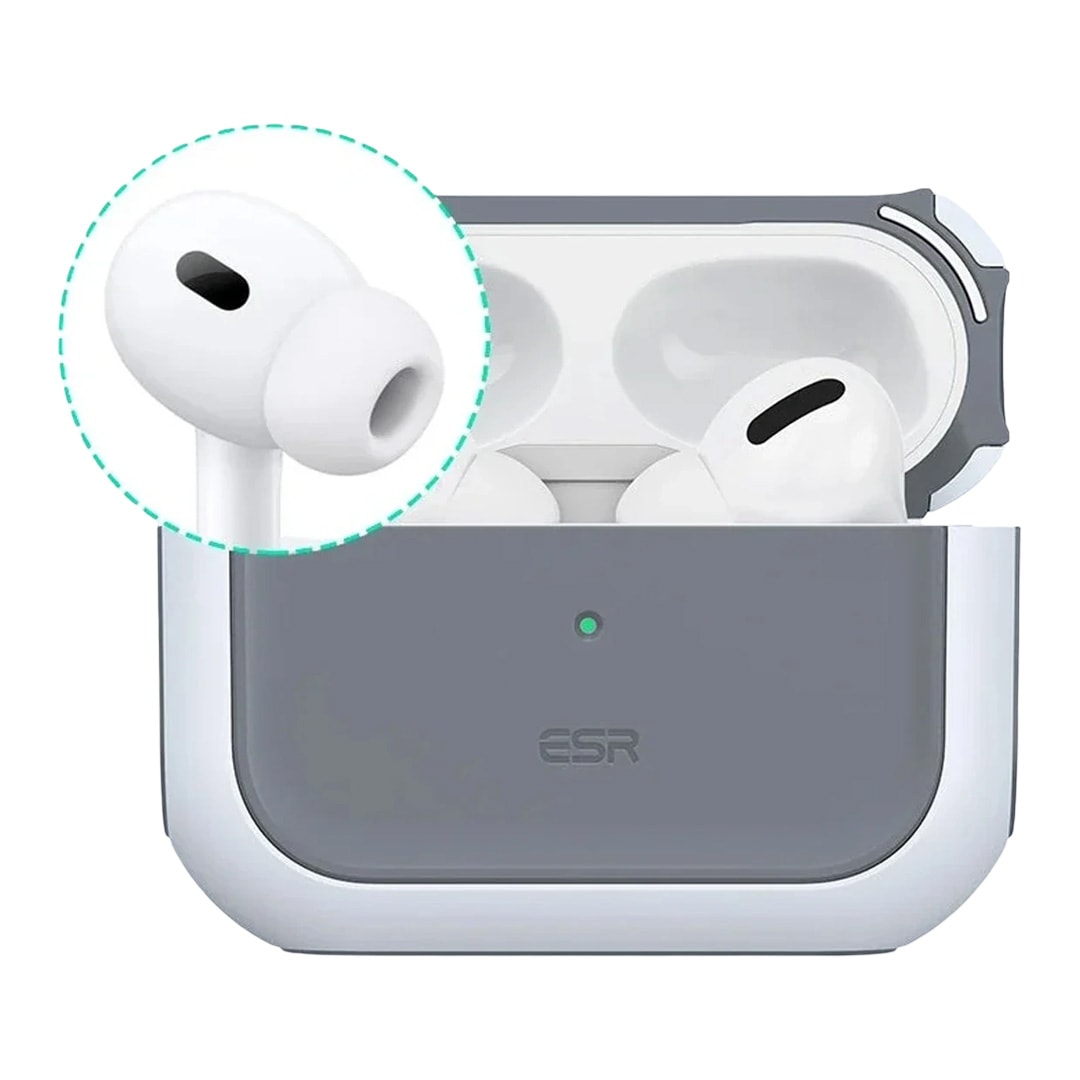 ESR Airpods Pro (1.nesil) Orbit Hybrid Magsafe Şarj Destekli Kılıf - Beyaz