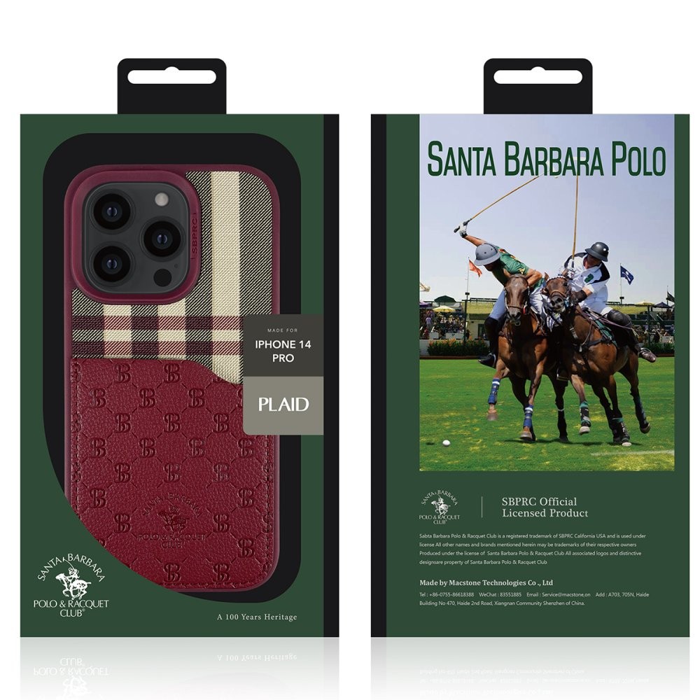 SBPRC iPhone 14 Pro Plaid Kartvizitli Kılıf