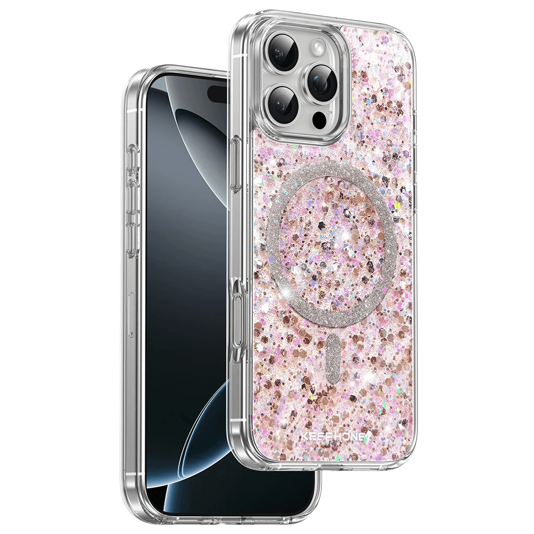 KEEPHONE iPhone 16 Pro Interstellar Glitter Magsafe Kılıf