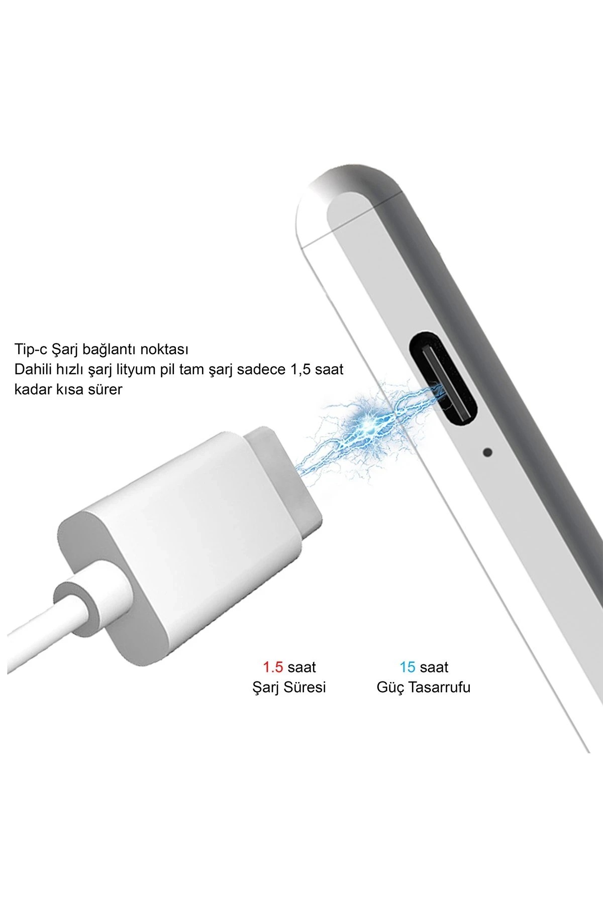 EARLDOM P4 iPad İçin Dokunmatik Stylus Kalem - Beyaz