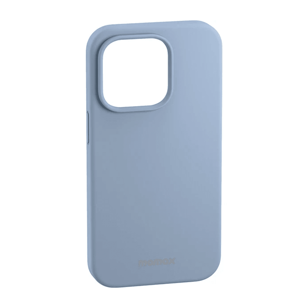 MOMAX Drop Protection Magsafe Silikon Kılıf 14 Plus - Puslu Mavi