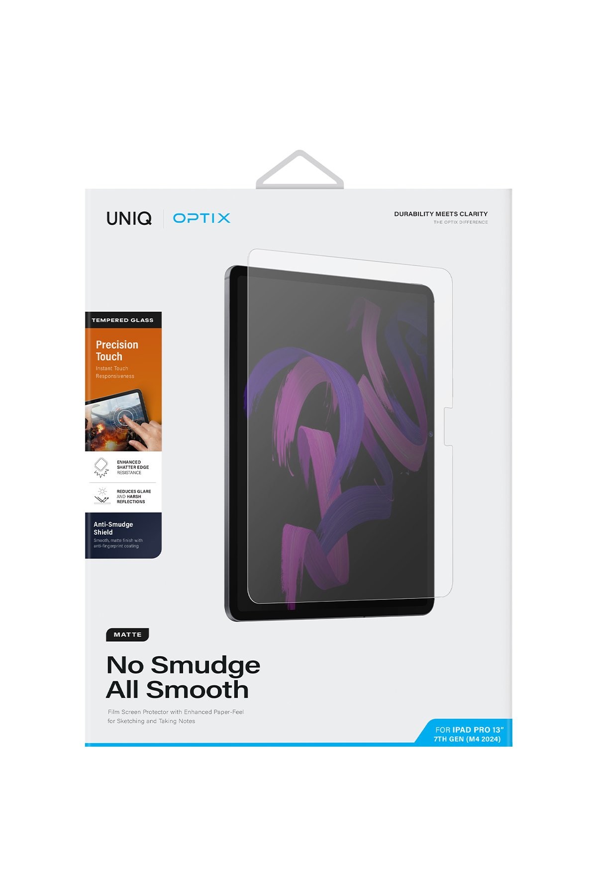 UNIQ iPad Pro 13 (2024) Optix Tablet Mat Ekran Koruyucu - Şeffaf