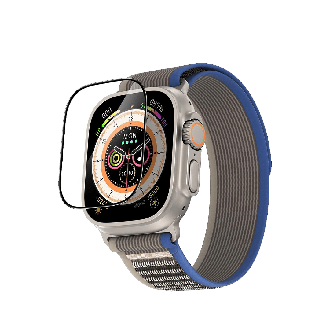 KEEPHONE Apple Watch Ultra 49 mm Ultra Glass Pro Saat Cam Ekran Koruyucu - Şeffaf