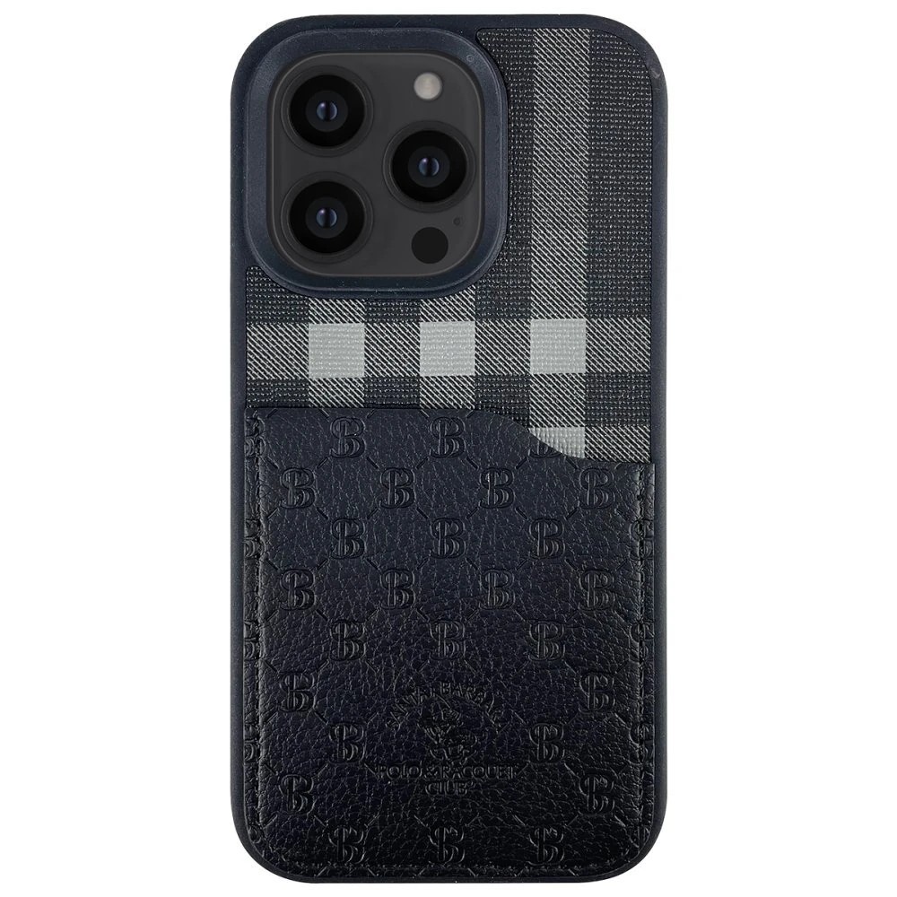 SBPRC iPhone 13 Pro Max Plaid Kartvizitli Kılıf - Siyah