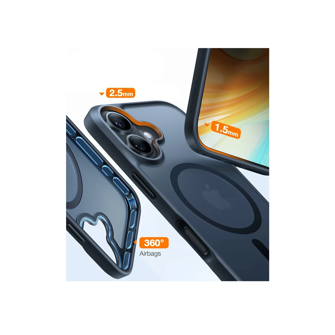 TORRAS iPhone 16 Guardian Magsafe Kılıf - Siyah