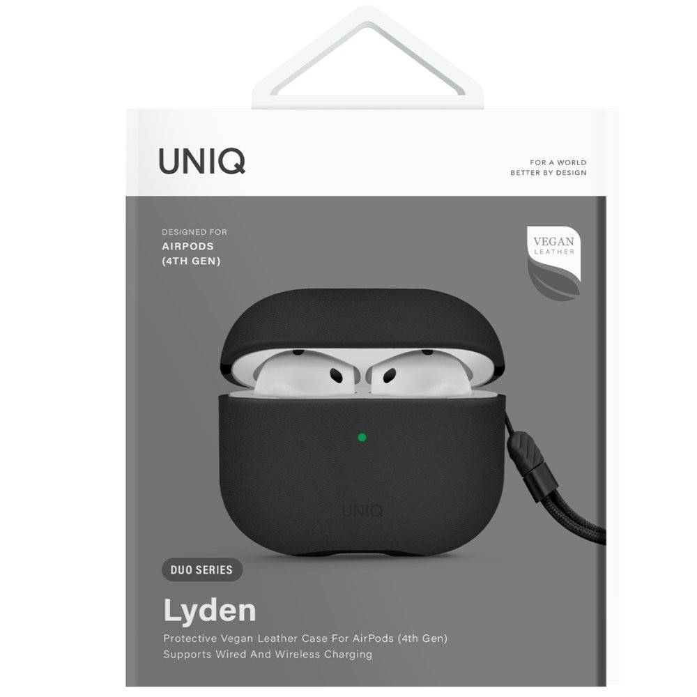 UNIQ Airpods 4 (4. Nesil) Lyden DS Deri Kılıf