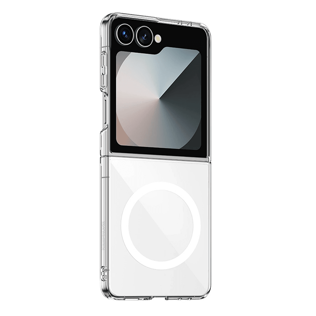 KEEPHONE Samsung Galaxy Z Flip 7 X-Crystal Slim Magsafe Kılıf - Şeffaf