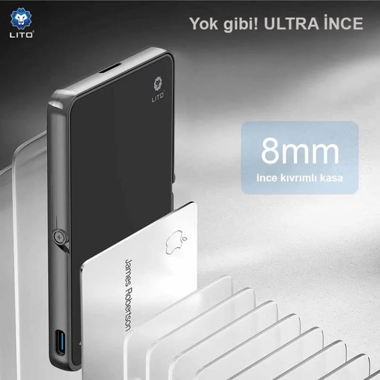 LITO LP03 15W Ultra AI 5’i 1 Arada 5000 Mah Manyetik Powerbank - Aynalı