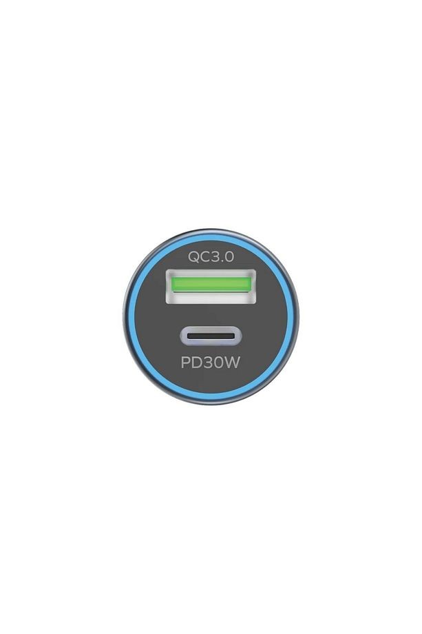 MOMAX UC18 MoVe 30W 2 in 1 Dual-Port Hızlı Araç Şarjı - Gri