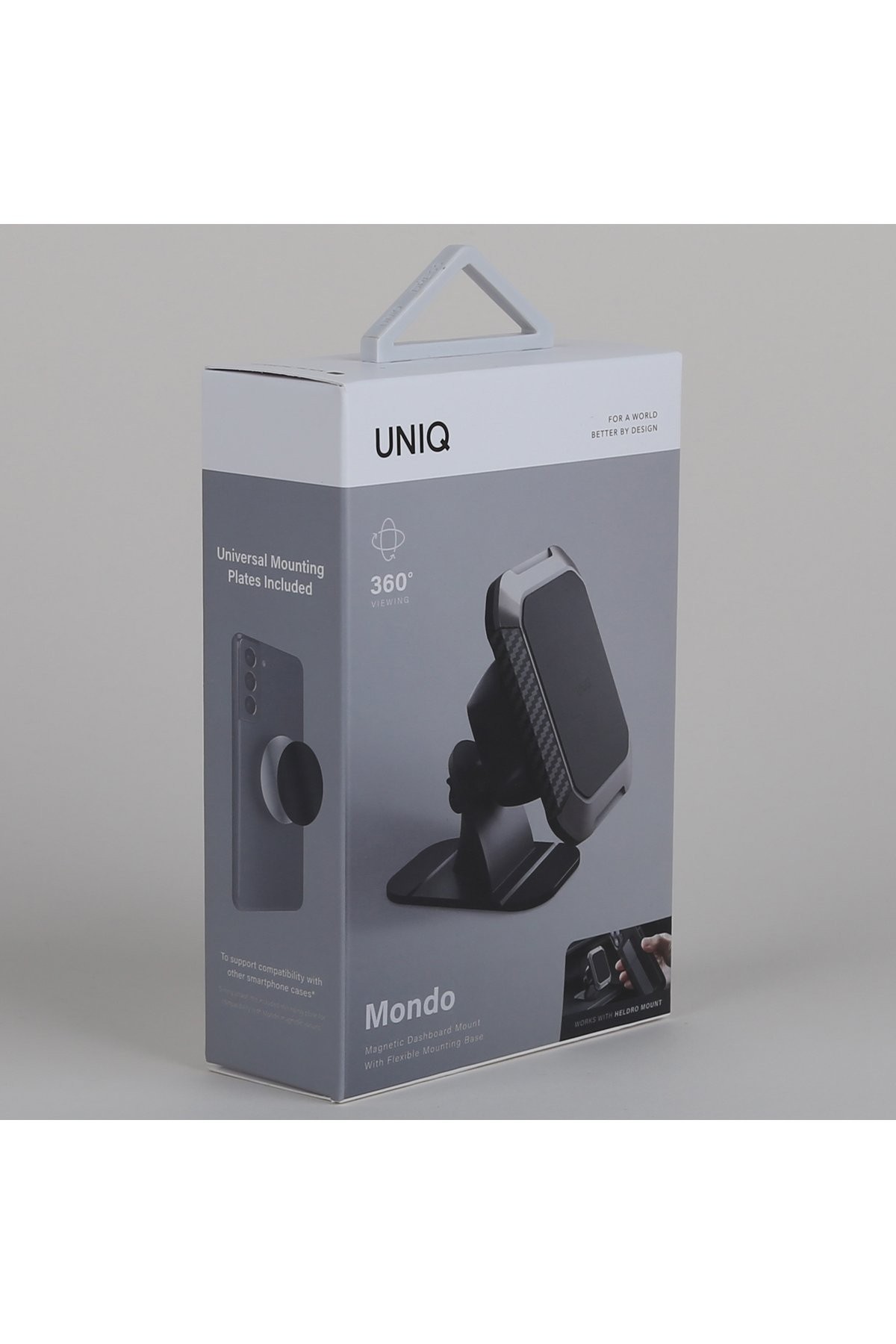 UNIQ Mondo Manyetik 360° Dönen Araç Tutucu - Siyah